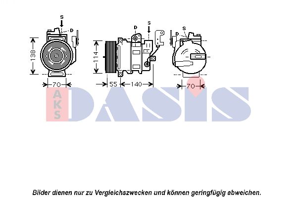 AKS DASIS Kompressori, ilmastointilaite 851646N
